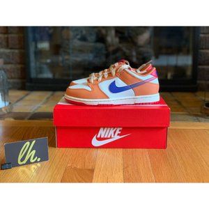 Size 2y Nike Dunk Low “Hot Curry Game Royal” Athletic Shoes DH9756-101